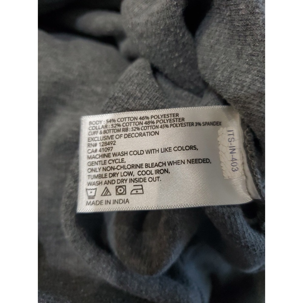 Greg Norman Men's Quarter Zip Pullover Sweater Gray Size XL Shark Logo Golf - Picture 7 of 7